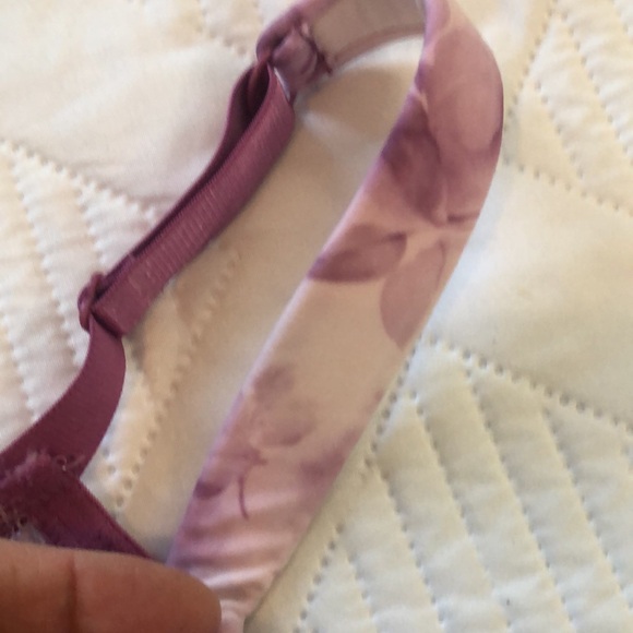 Delicates Bra Size 38DD. White/lavender purple Lace Sexy Whimsical Feminine - Picture 10 of 13